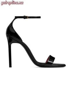 Replica YSL Saint Laurent Amber Sandals in Patent Leather