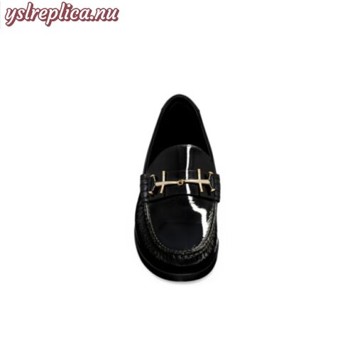 Replica YSL Saint Laurent Le Loafer Penny Slippers in Patent Leather 5