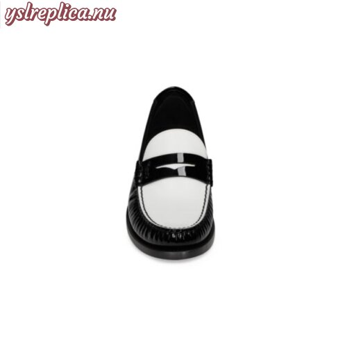 Replica YSL Saint Laurent Le Loafer Monogram Penny Slippers in Patent Leather 3