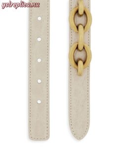 Replica YSL Saint Laurent Chain-Buckle Leather Belt 2