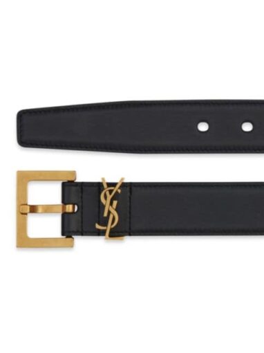 Replica YSL Saint Laurent Monogram Leather Belt 3