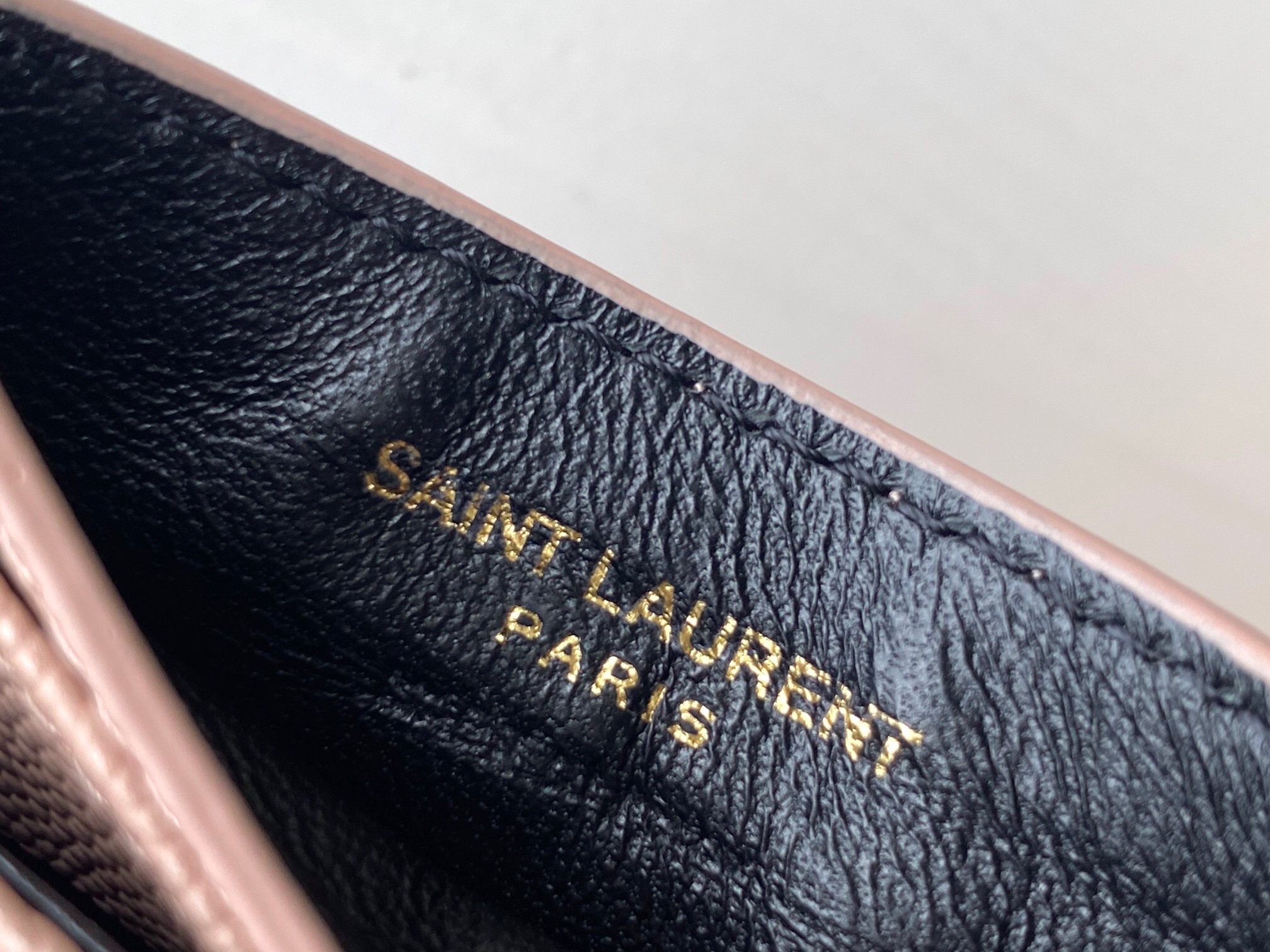 Saint Laurent YSL Grain De Poudre Embossed Leather CASSANDRE BELT